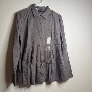 Calvin Klein Jeans Blouse Black Long Sleeve Women's size M